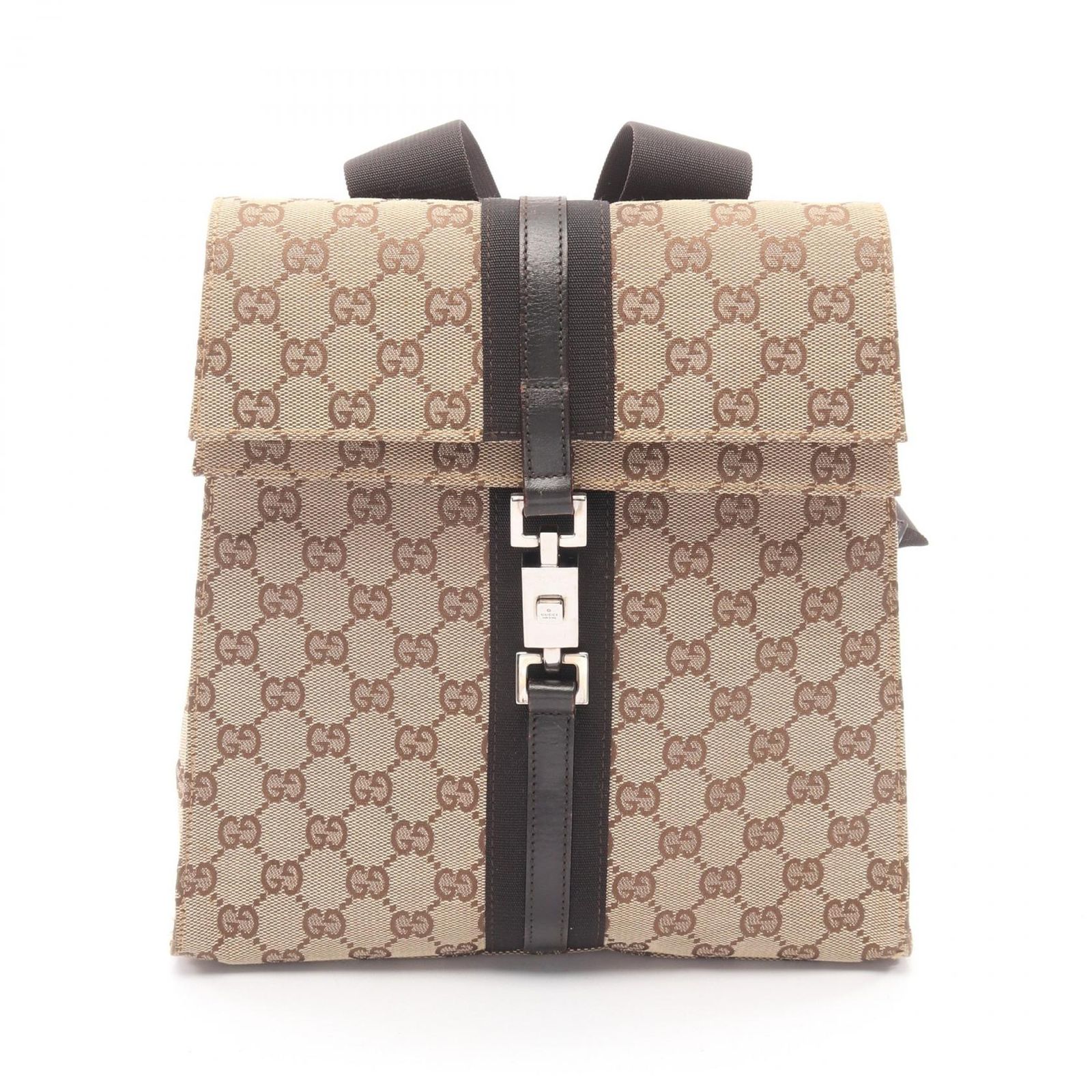 グッチ GUCCI リュックサック バックパック 003 0236 ベージュ/ブラウン キャンバス レザー GGキャンバス ジャッキー ミニリュック レディース Used B 41,470円