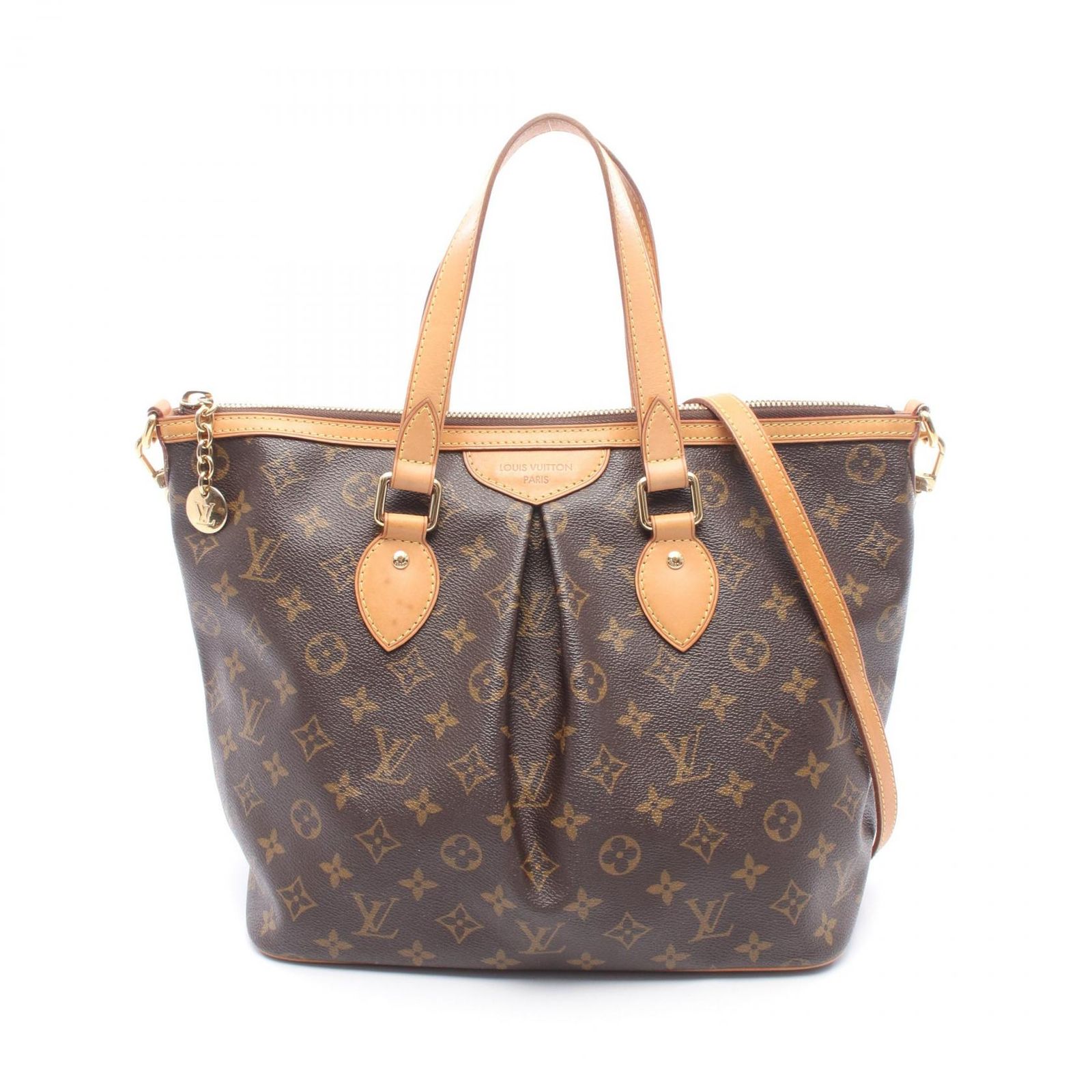 ルイ・ヴィトン LOUIS VUITTON ハンドバッグ パレルモPM 2WAY M40145 PVCコーティングキャンバス レザー パレルモPM レディース Used B