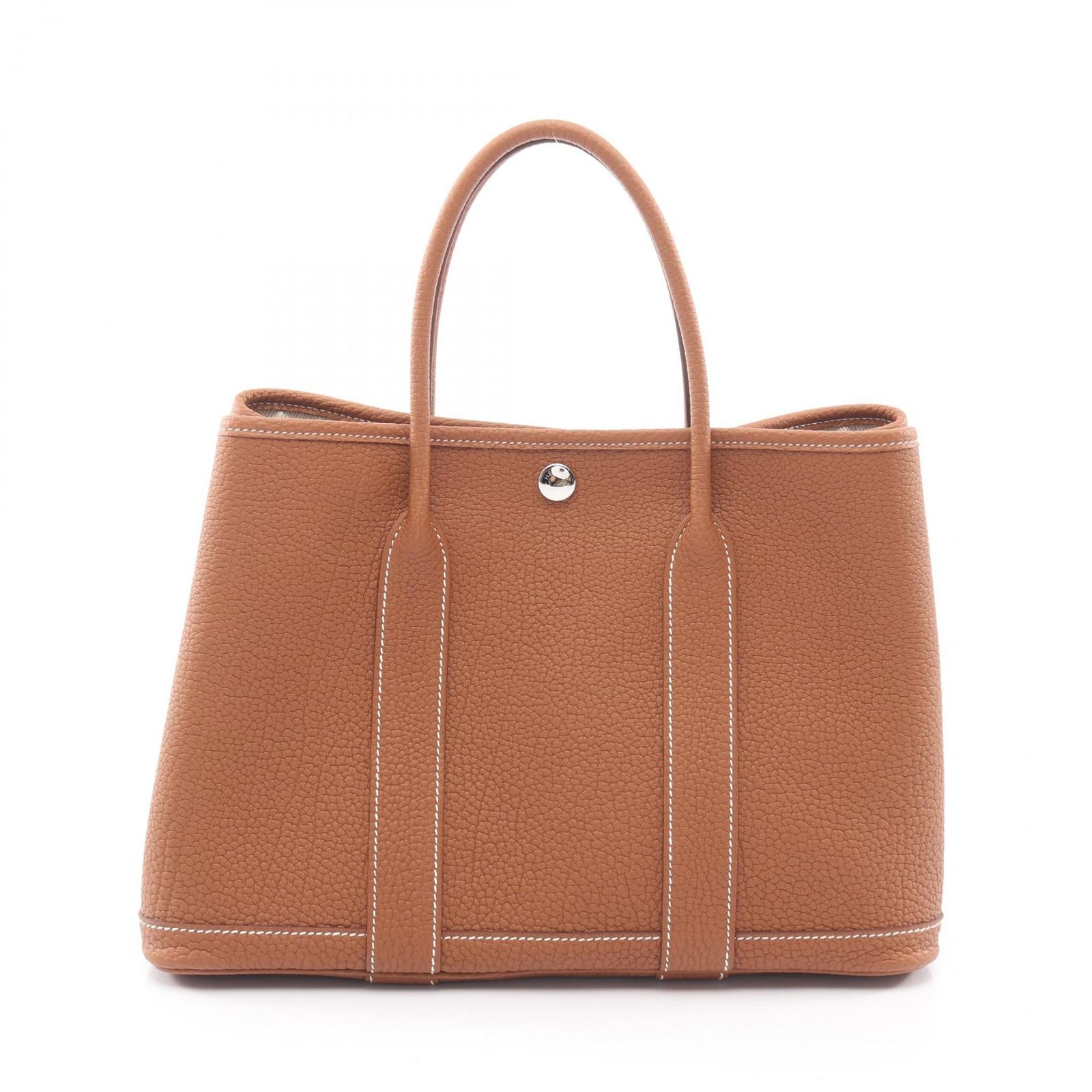 エルメス HERMES トートバッグ ガーデンパーティTPM ゴールド レザー ガーデンパーティTPM ゴールド レディース 未使用