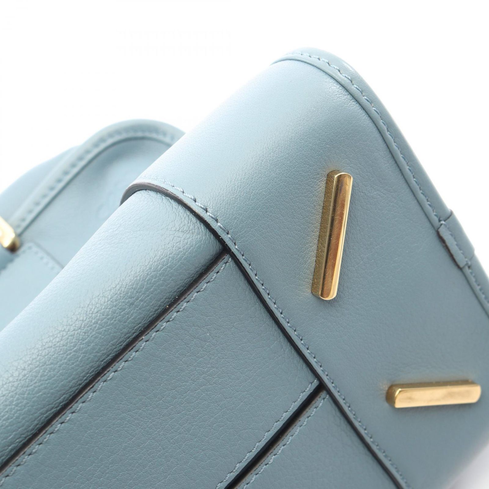 ロエベ LOEWE ハンドバッグ アマソナ28 2WAY ブルーグレー レザー