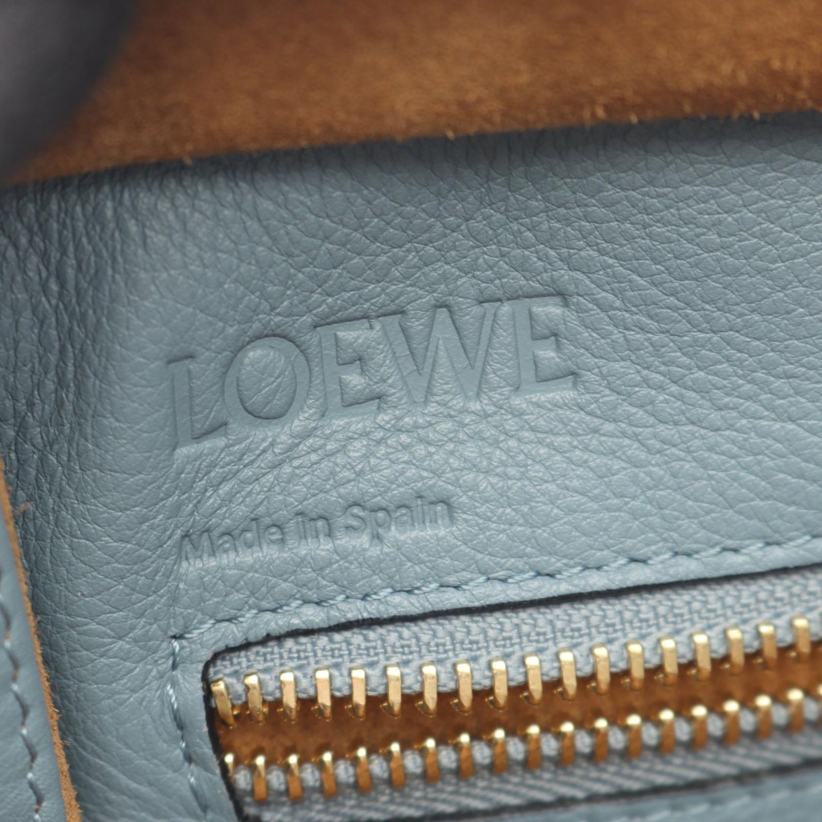 ロエベ LOEWE ハンドバッグ アマソナ28 2WAY ブルーグレー レザー 