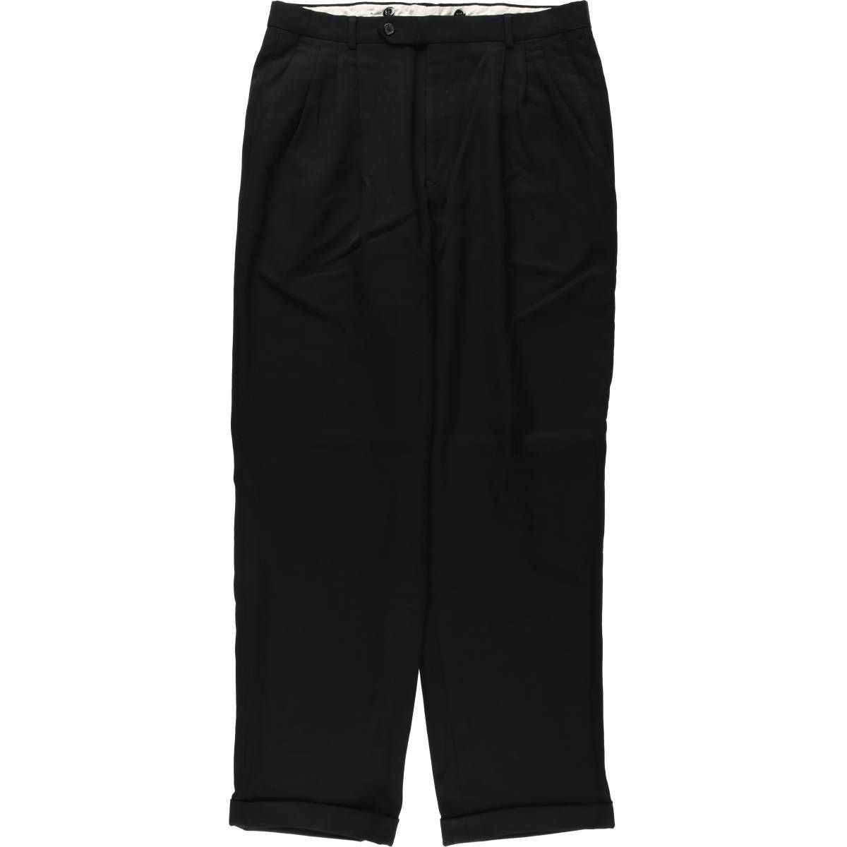 古着 80~90年代 TALLIA UOMO スリータック スラックスパンツ 33R メンズw34相当 ヴィンテージ/eaa619354