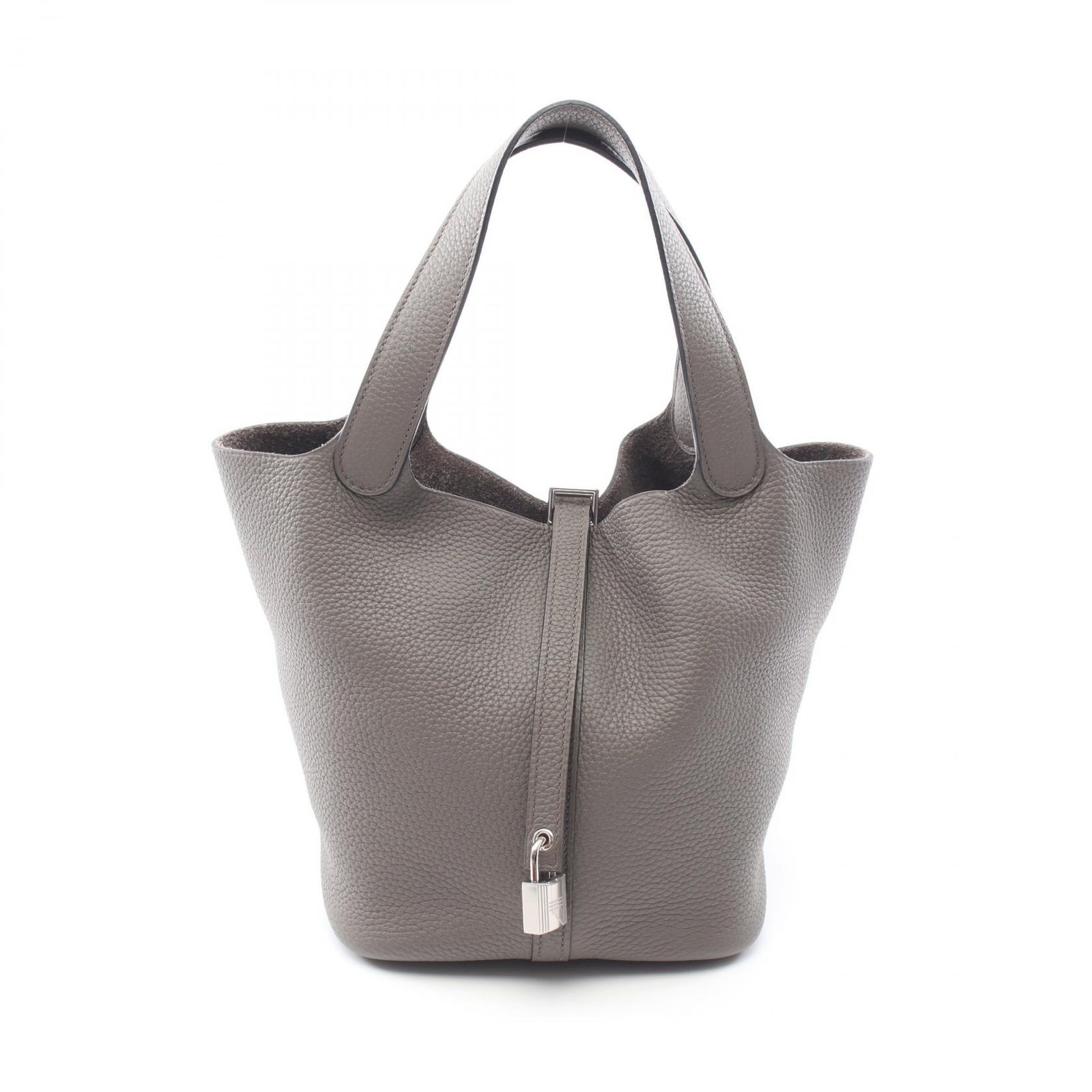 エルメス HERMES ハンドバッグ ピコタンロックMM エタン エタン レザー ピコタンロックMM エタン レディース Used A