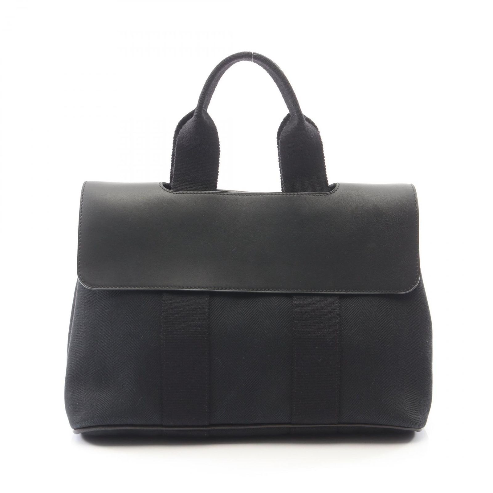 エルメス HERMES ハンドバッグ ヴァルパライソPM ブラック レザー ヴァルパライソPM ブラック レディース Used B