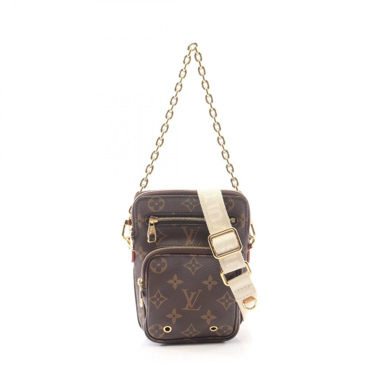 ルイ・ヴィトン LOUIS VUITTON ハンドバッグ ユーティリティ クロスボディ 2WAY M80746 PVCコーティングキャンバス レザー ユーティリティ・クロスボディ レディース 121,400円
