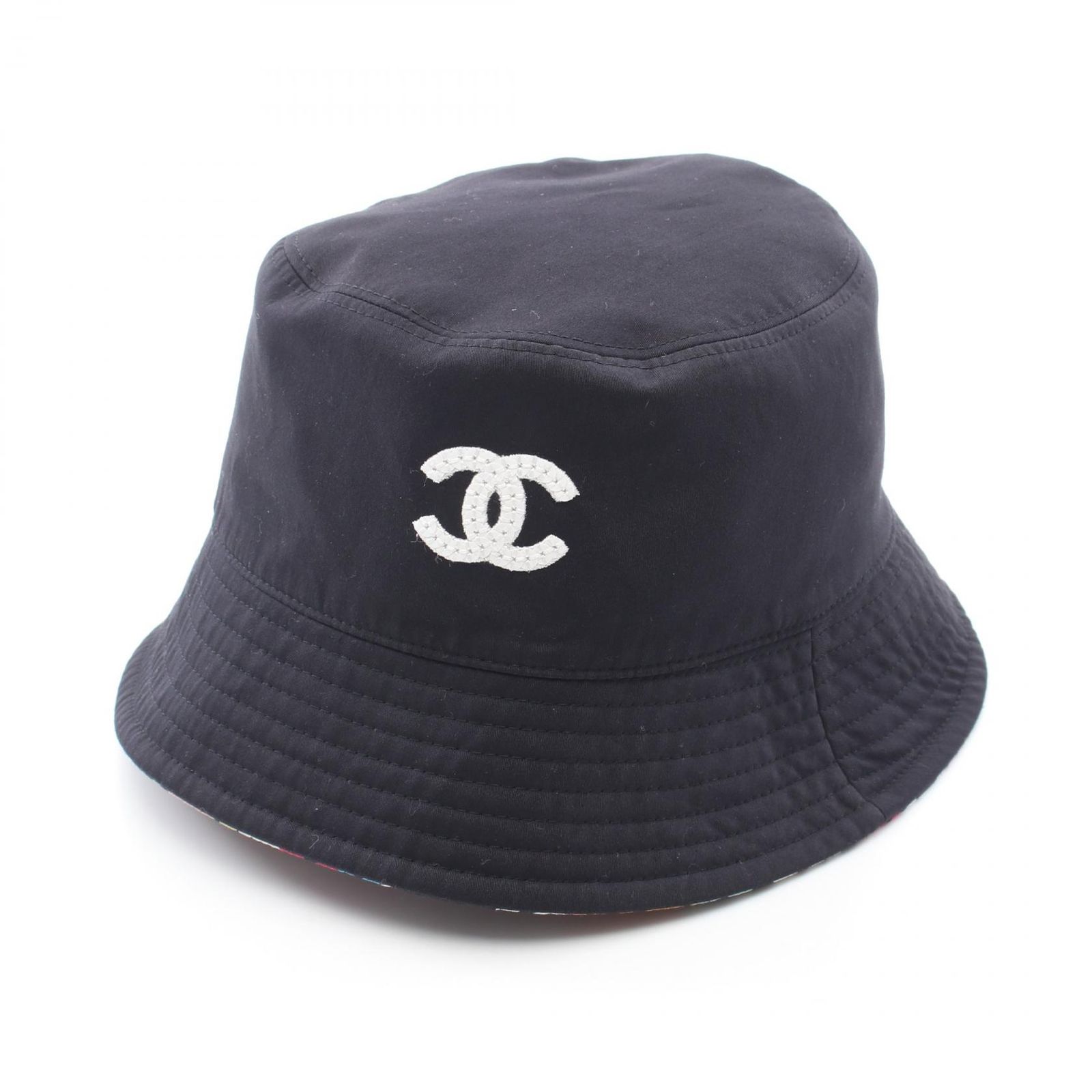 シャネル CHANEL M24C ココマーク リバーシブル バケットハット BK その他 リバーシブルハット M24C レディース Used A