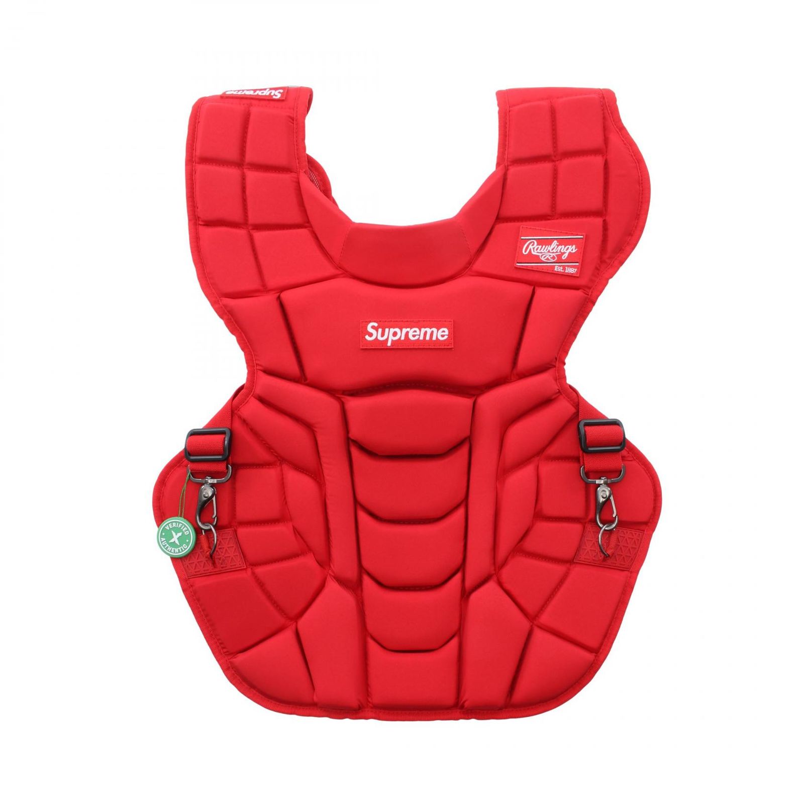 シュプリーム Supreme Supreme × Rawlings キャッチャーチェストプロテクター レッド その他 Supreme Rawlings プロテクター メンズ 未使用