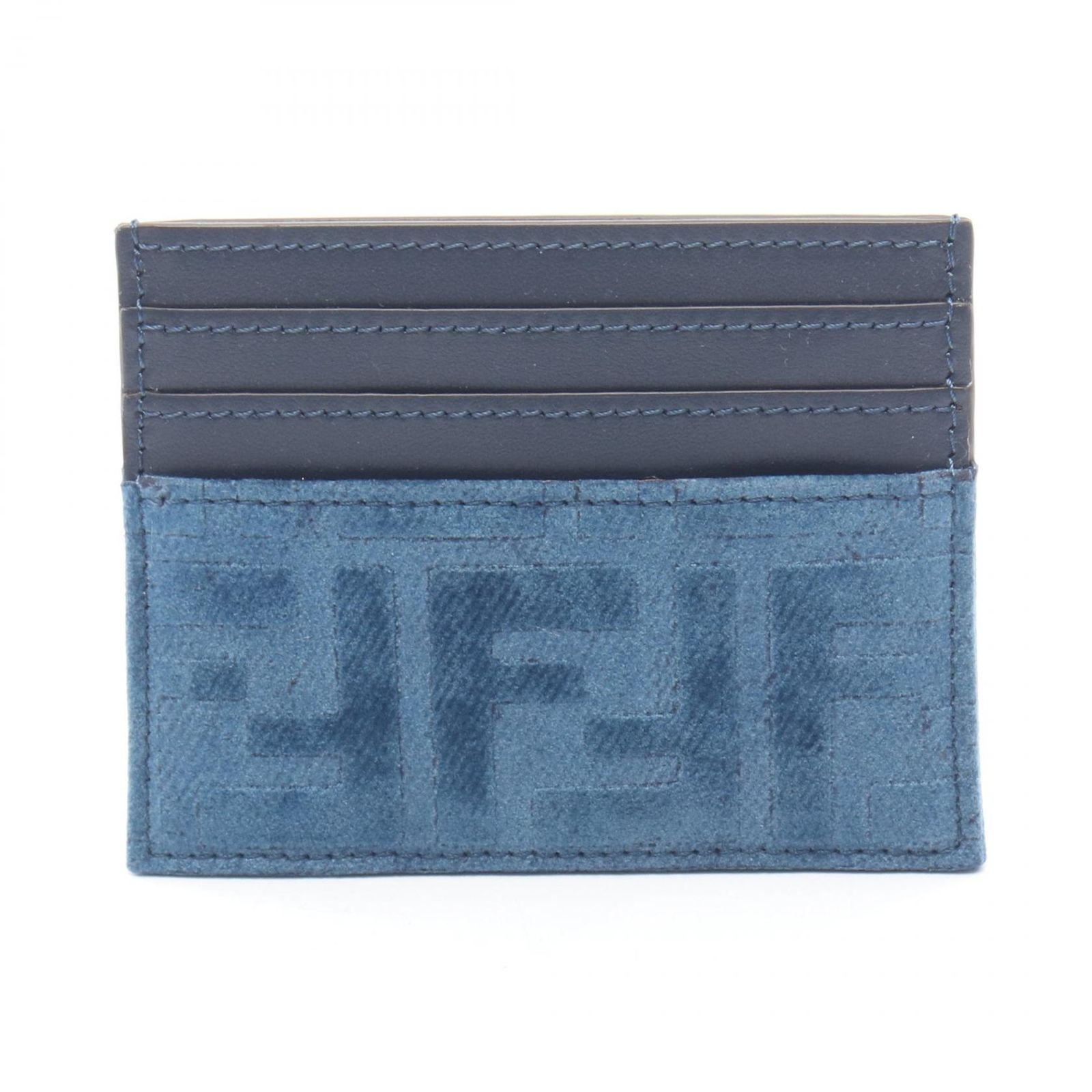 フェンディ FENDI カードケース FFデニム 8M0445AW5HF1UJW ネイビー/ブルー ファブリック レザー FF デニム カードケース レディース 新品