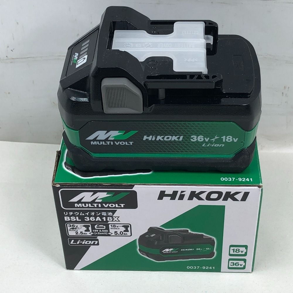 HiKOKI ハイコーキ バッテリー 未使用品(S) 本体のみ BSL36A18X ブラック