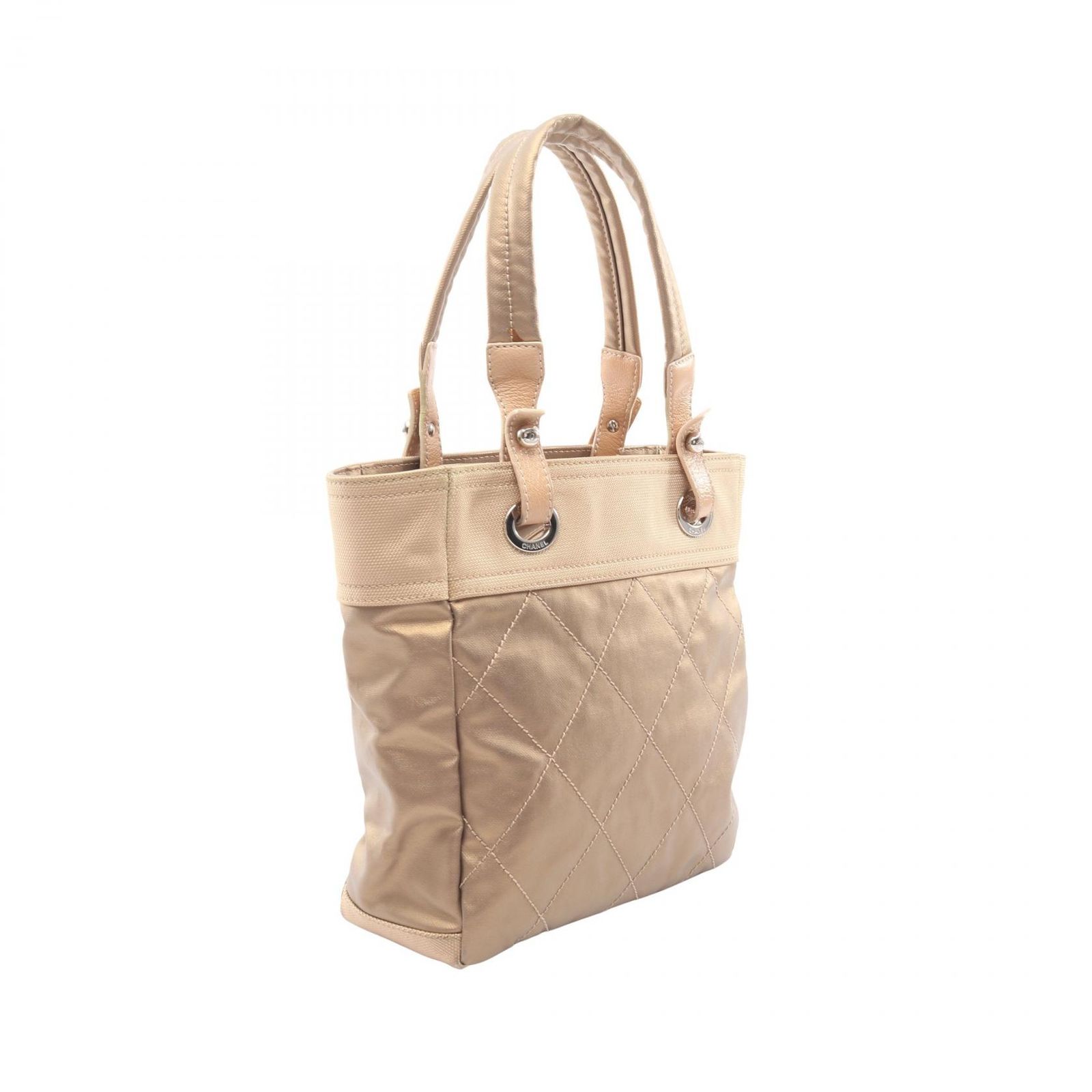 シャネル CHANEL トートバッグ パリビアリッツPM A34208 ゴールド PVC 