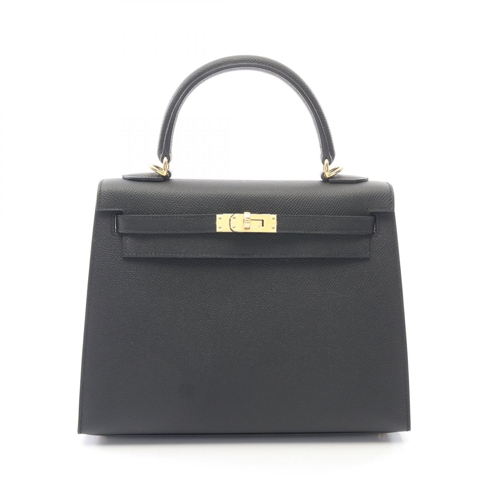 エルメス HERMES ハンドバッグ ケリー25 外縫い 2WAY 038416CC ブラック レザー ケリー25 ブラック レディース 未使用