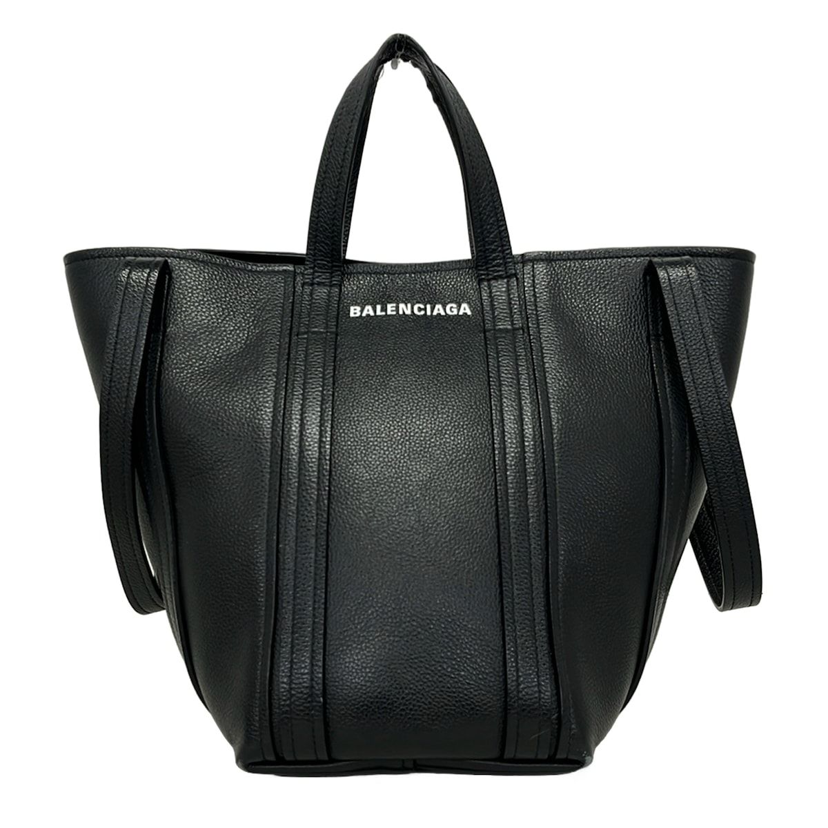 BALENCIAGA(バレンシアガ) トートバッグ エブリデイ 2.0 ノース サウス スモール ショルダートートバッグ 672791 黒 レザー