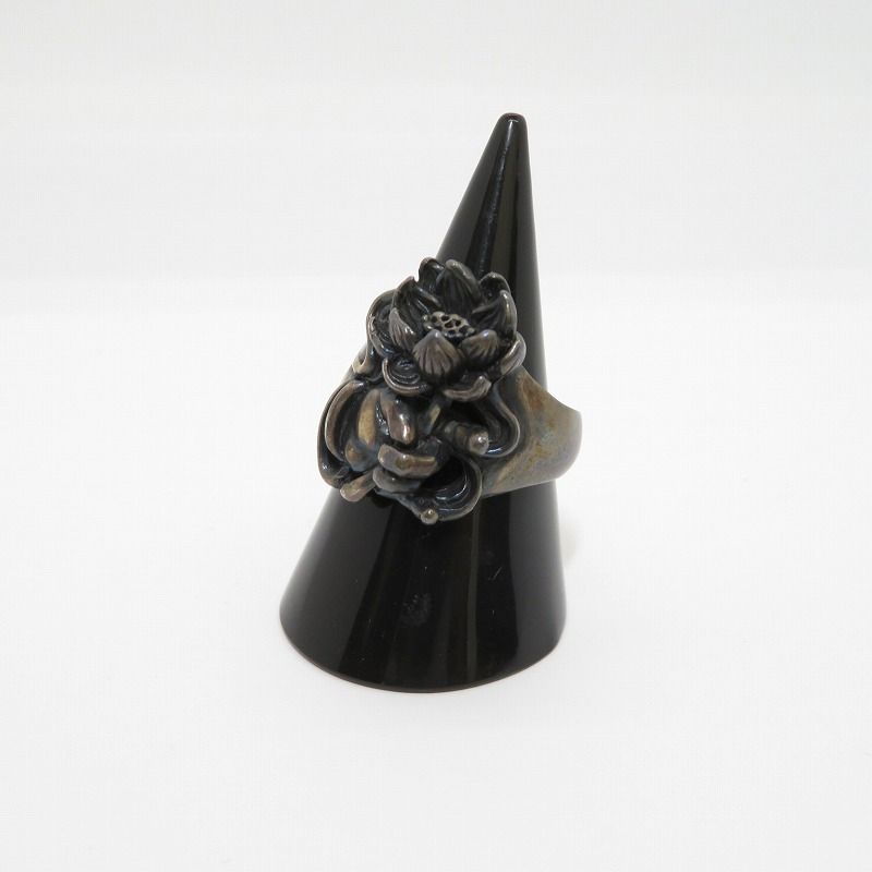 【瀬戸大橋店】 中古 LOVE CRAFT | ラブクラフト リング・指輪 蓮の花と観音様の手リング シルバー 【134】