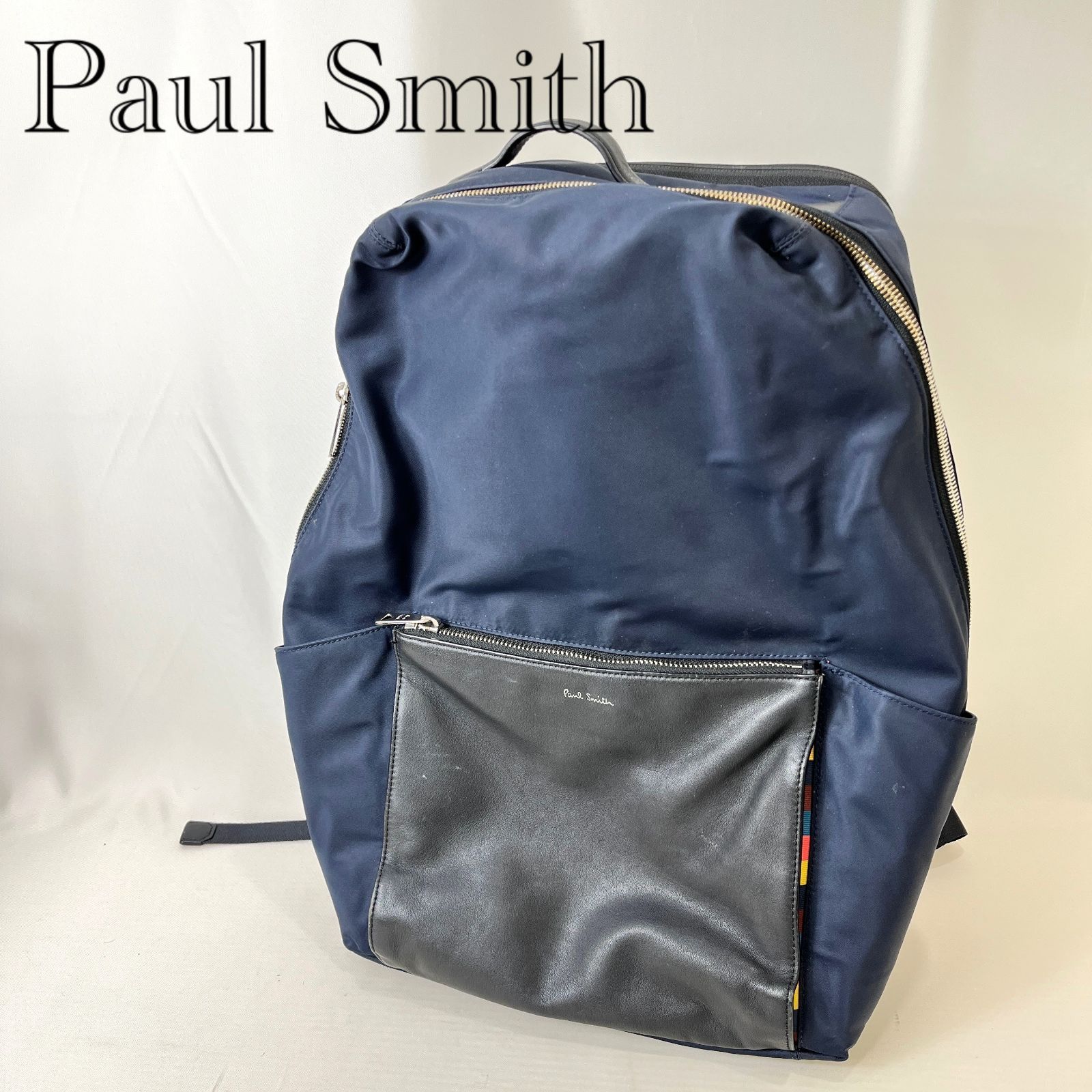 Paul Smith ポールスミス リュックサック ネイビー 汚れあり 鞄 _266067