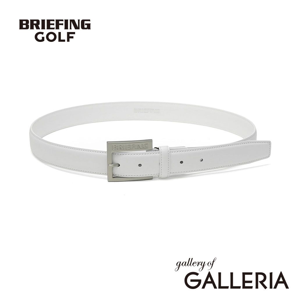 BRIEFING ブリーフィング　ゴルフ　レザーベルト　ホワイト 日本正規品】 ブリーフィング ゴルフ ベルト メンズ カジュアル