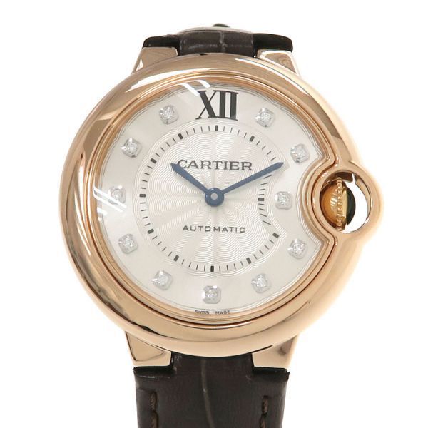 カルティエ バロンブルードゥカルティエ33mm 33mm WE902063 レディース 腕時計【Aランク】【中古】