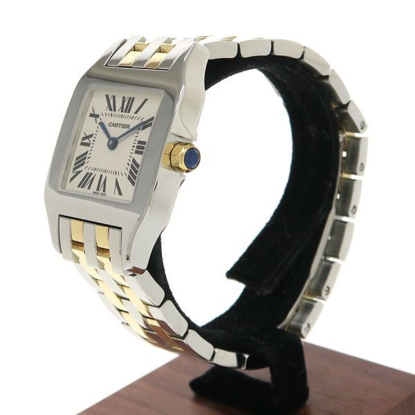 カルティエ サントスドゥモワゼルLM 26mm W25067Z6 メンズ 腕時計【Aランク】【中古】