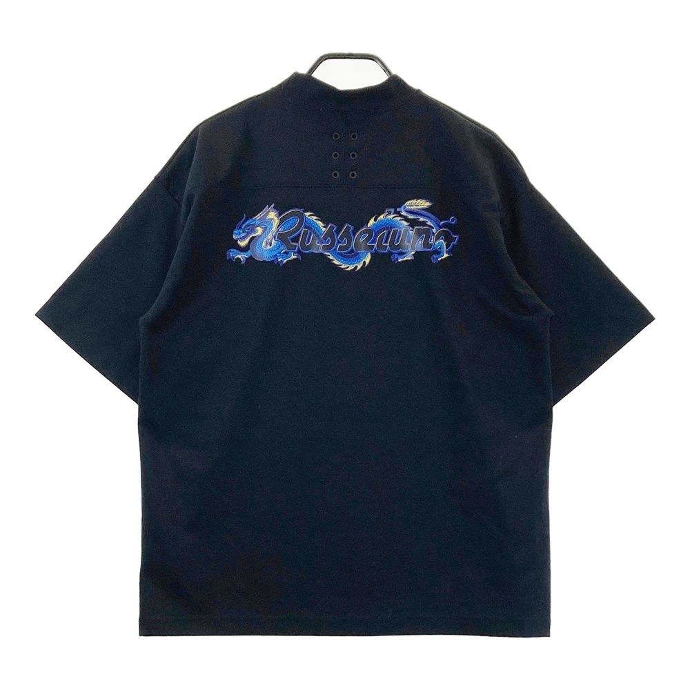 サイズ：6 RUSSELUNO ラッセルノ ハイネック半袖Tシャツ ブラック系