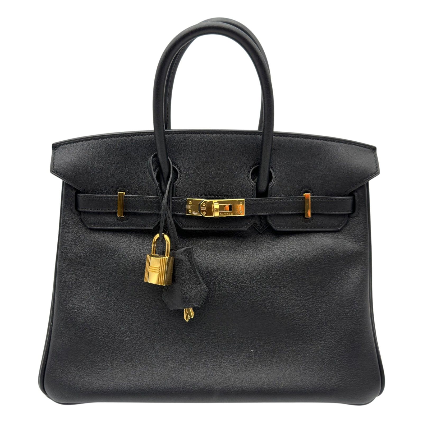 ハンドバッグ ブラック ゴールド金具 25 エルメス HERMES バーキン25 X刻印 ブラック ゴールド金具 スイフト
