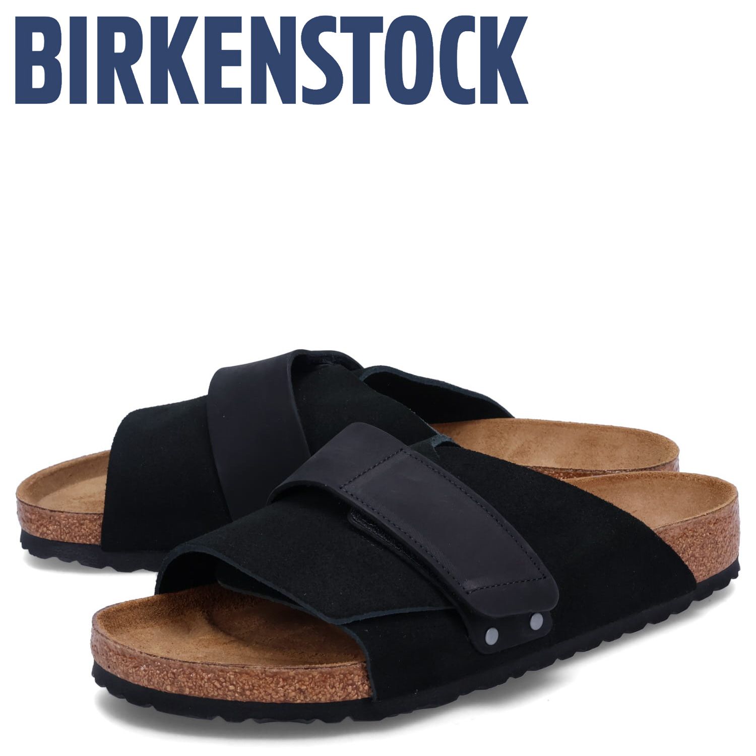 ビルケンシュトック BIRKENSTOCK サンダル キョウト メンズ ベロア ヌバックレザー 普通幅 KYOTO