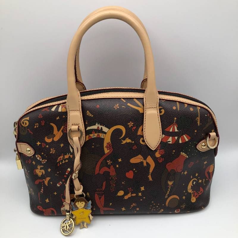 10200タ PIERO GUIDI（ピエロ グイディ） ハンドバッグ ダークブラウン