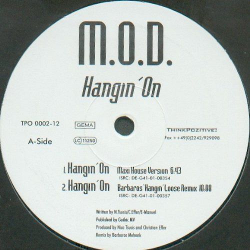 【CD】Hangin' On[12 inch Analog]