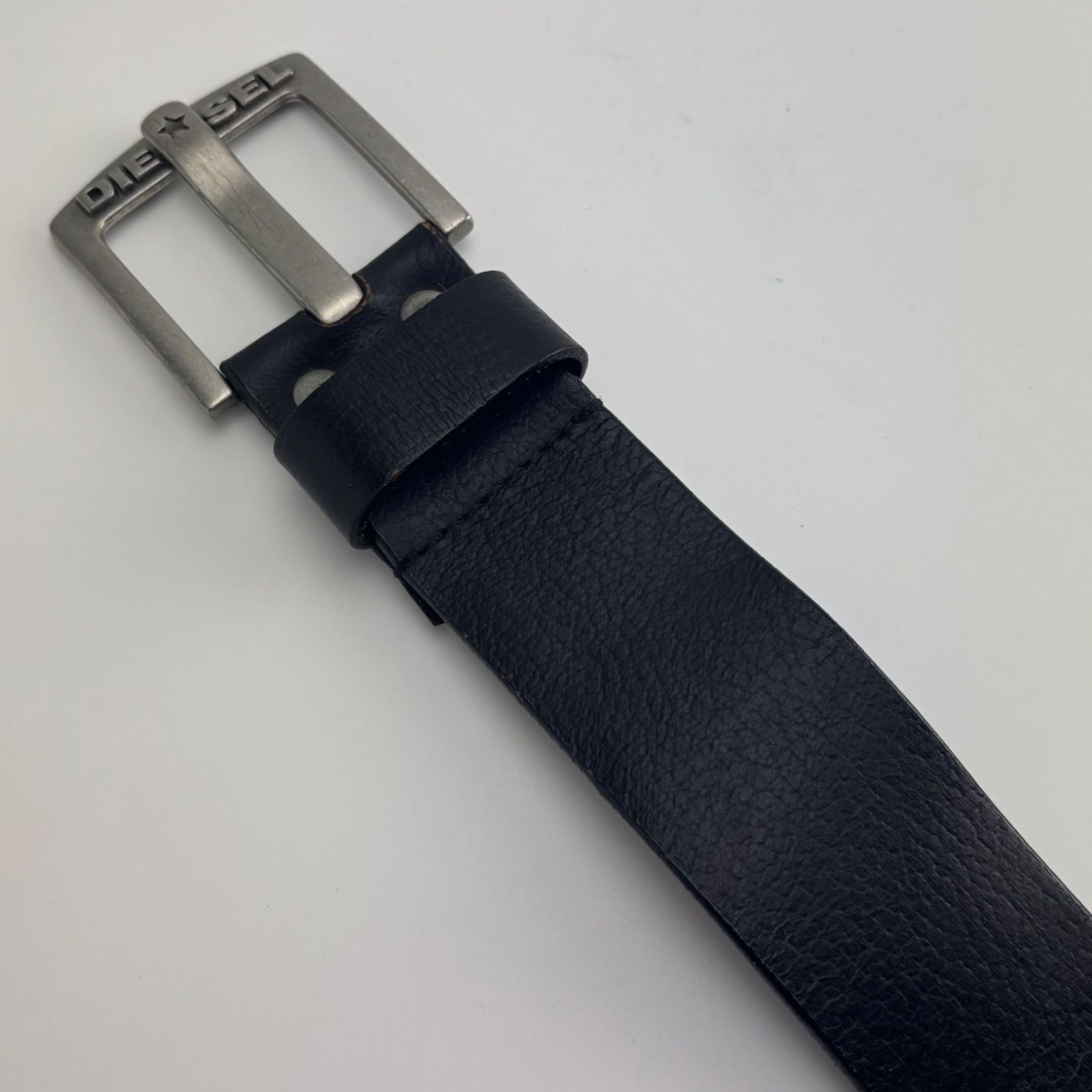 DIESEL レザーベルト ブラック 85cm ディーゼル -お取扱店