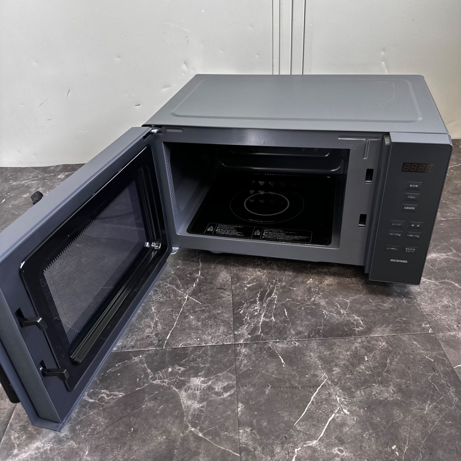 β送料込！2024年製 IRIS OHYAMA 電子レンジ IMB-F187-H グレー 18L