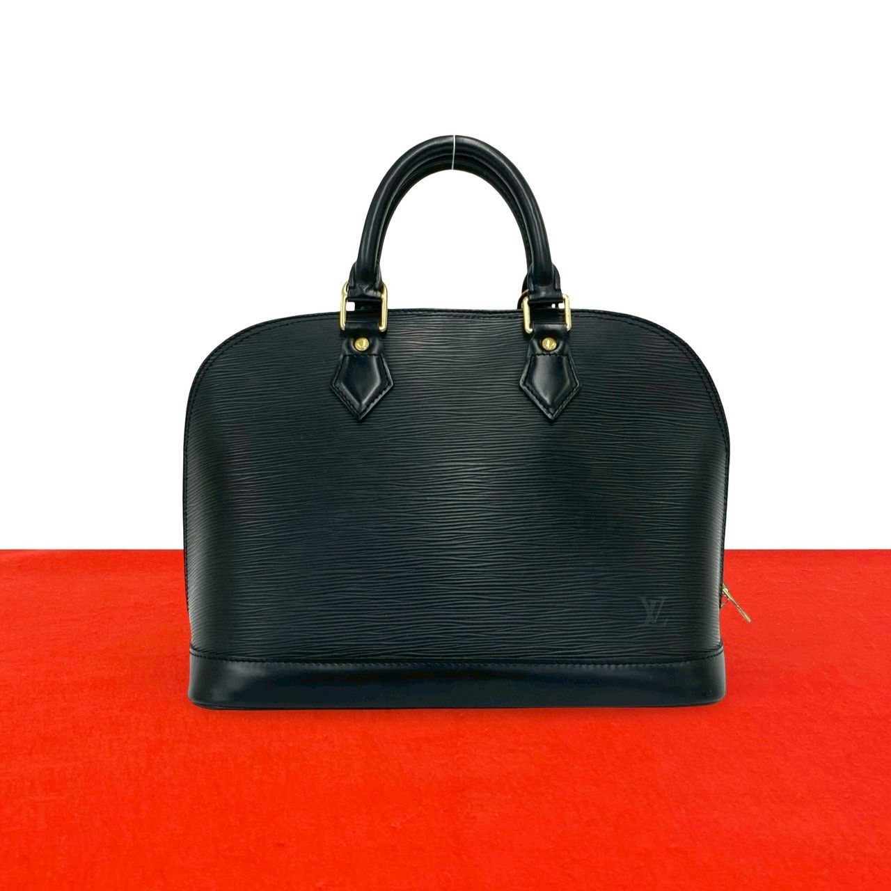 極 美品 LOUIS VUITTON ルイヴィトン アルマ LV ロゴ エピ レザー 本革