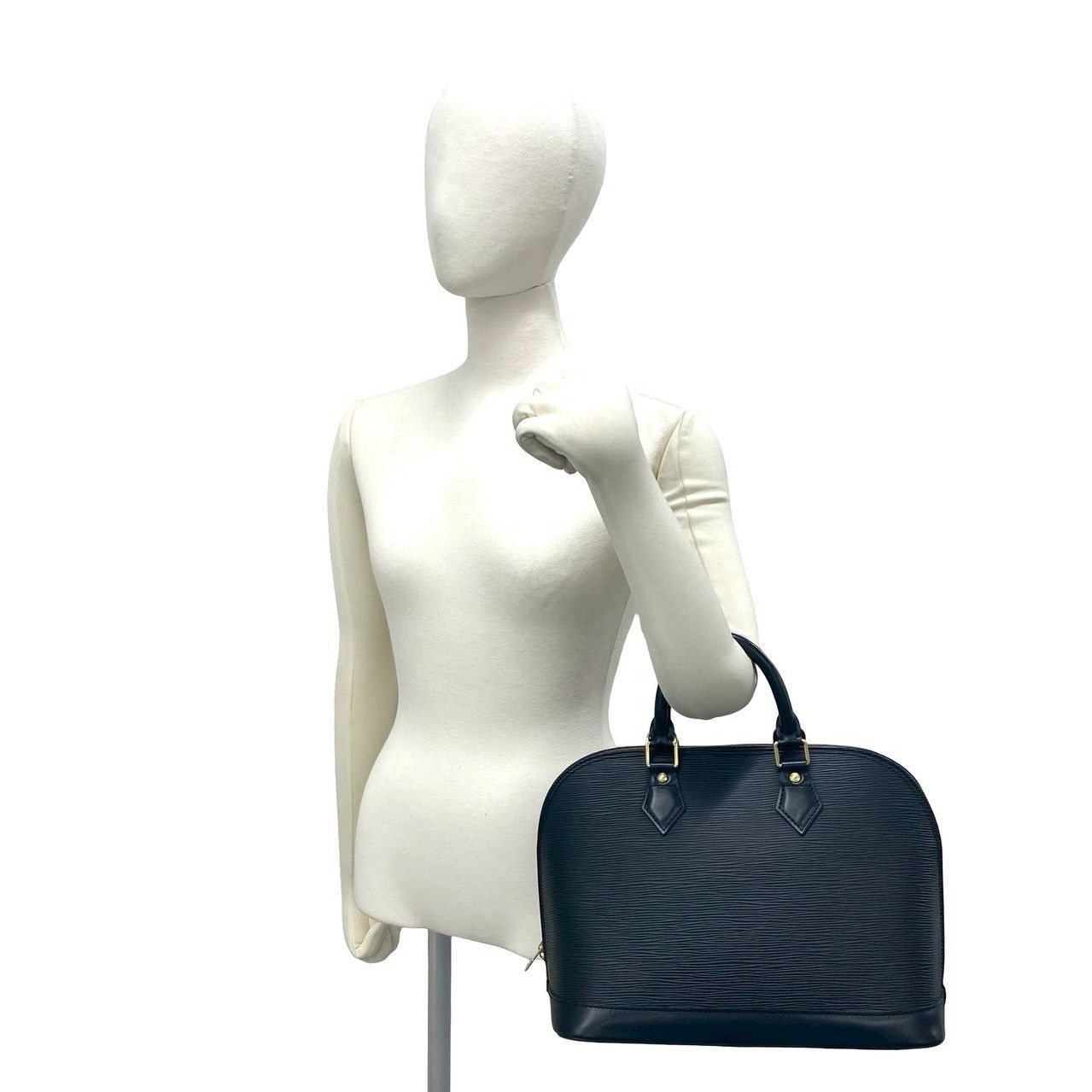 極 美品 LOUIS VUITTON ルイヴィトン アルマ LV ロゴ エピ レザー 本革 