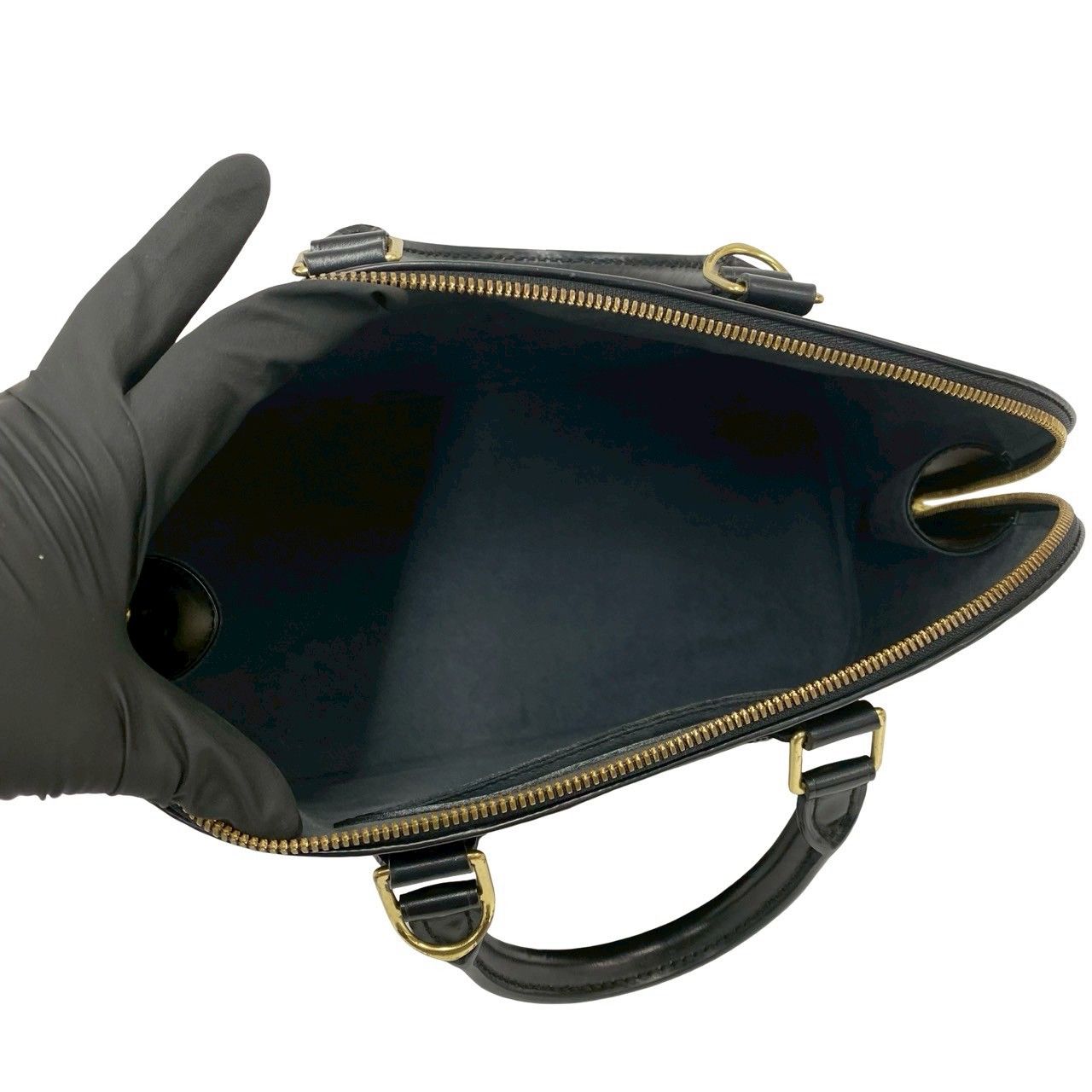 極 美品 LOUIS VUITTON ルイヴィトン アルマ LV ロゴ エピ レザー 本革 