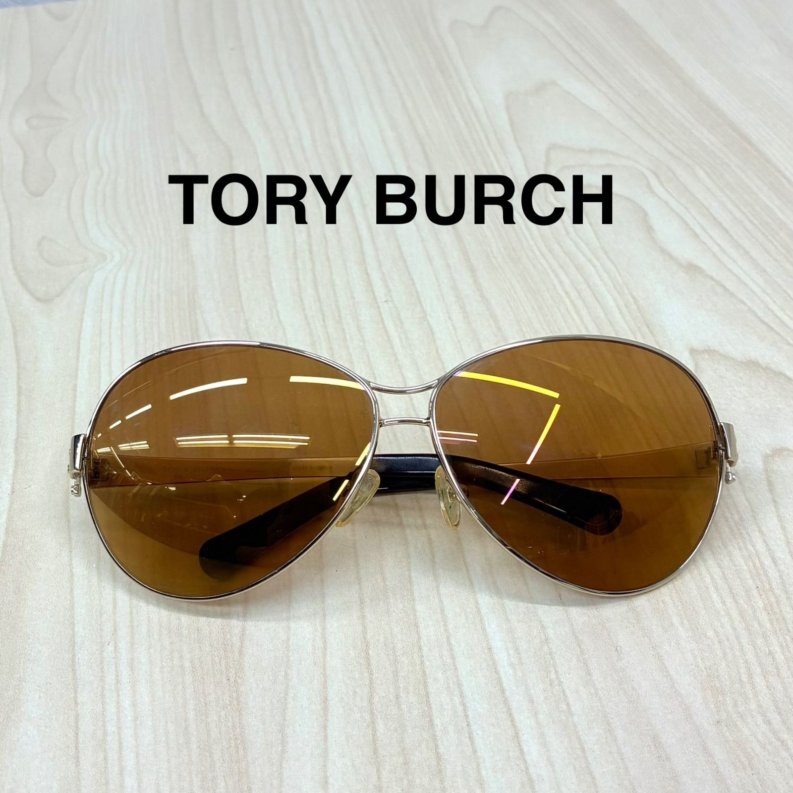【トリーバーチ TORY BURCH】サングラス TY6005 アイウェア 小物 ブラウン×ゴールド レディース