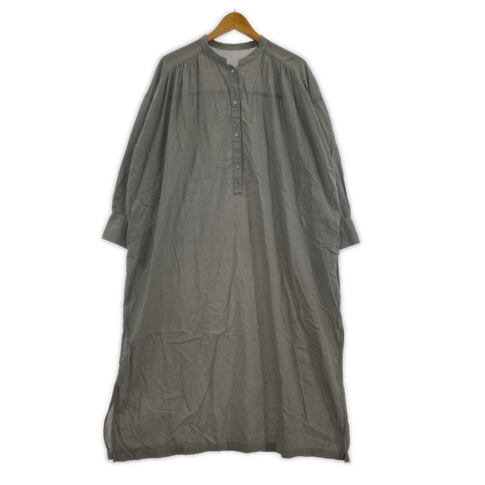 evam eva botanical dye one-piece 　グレー M E251T156