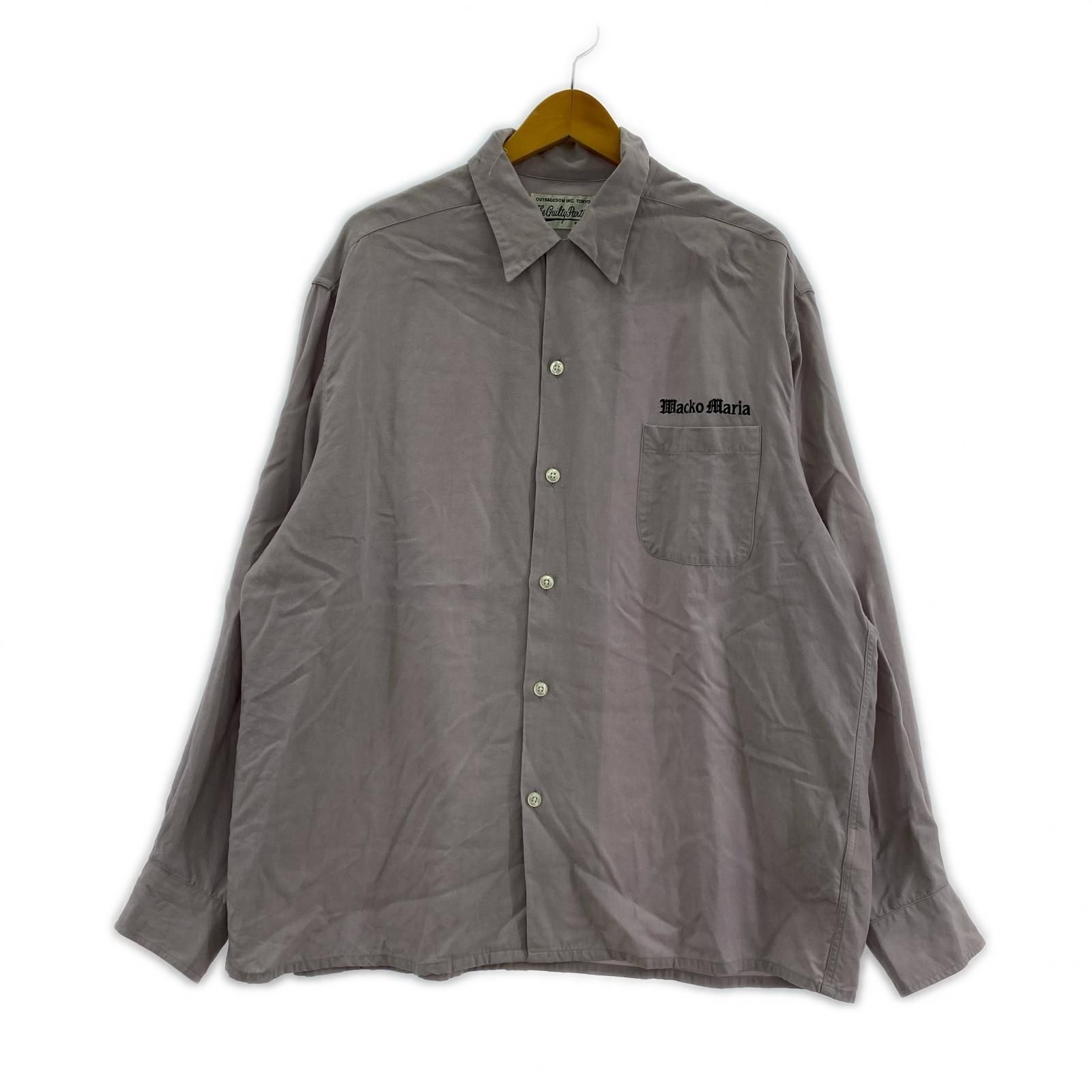 WACKO MARIA　50’ｓオープンカラーシャツ　パープル　XL