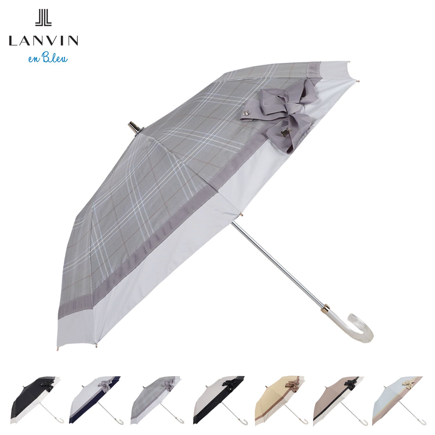 ランバンオンブルー LANVIN en Bleu 日傘 折りたたみ 晴雨兼用 軽量 レディース 50cm 遮光 22-084-11847-51