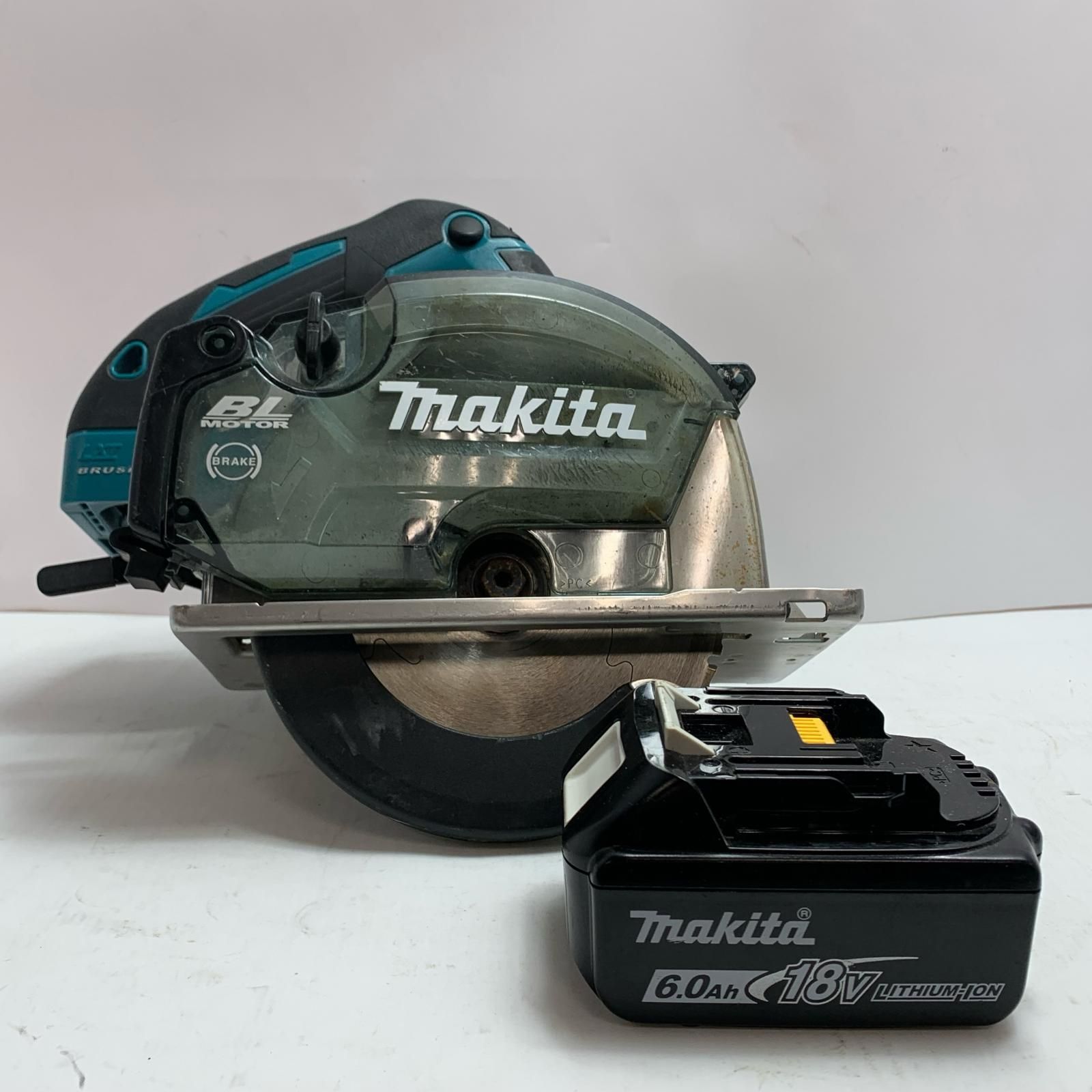 MAKITA マキタ 丸のこ 充電池1個付 コードレス式 CS553 ブルー