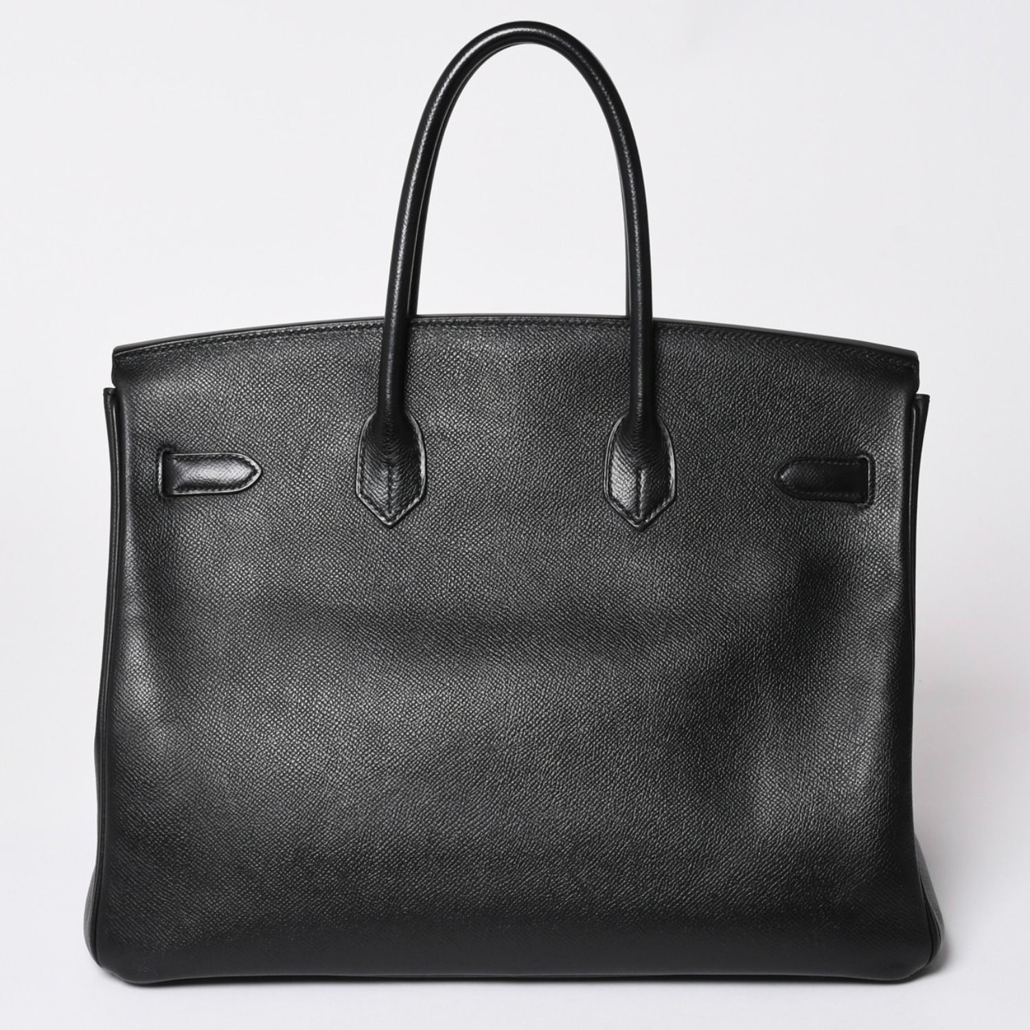 極美品 HERMES エルメス BIRKIN バーキン35 ブラック ゴールド金具 ヴォーエプソン ハンドバッグ □M刻印 中古 4a002717