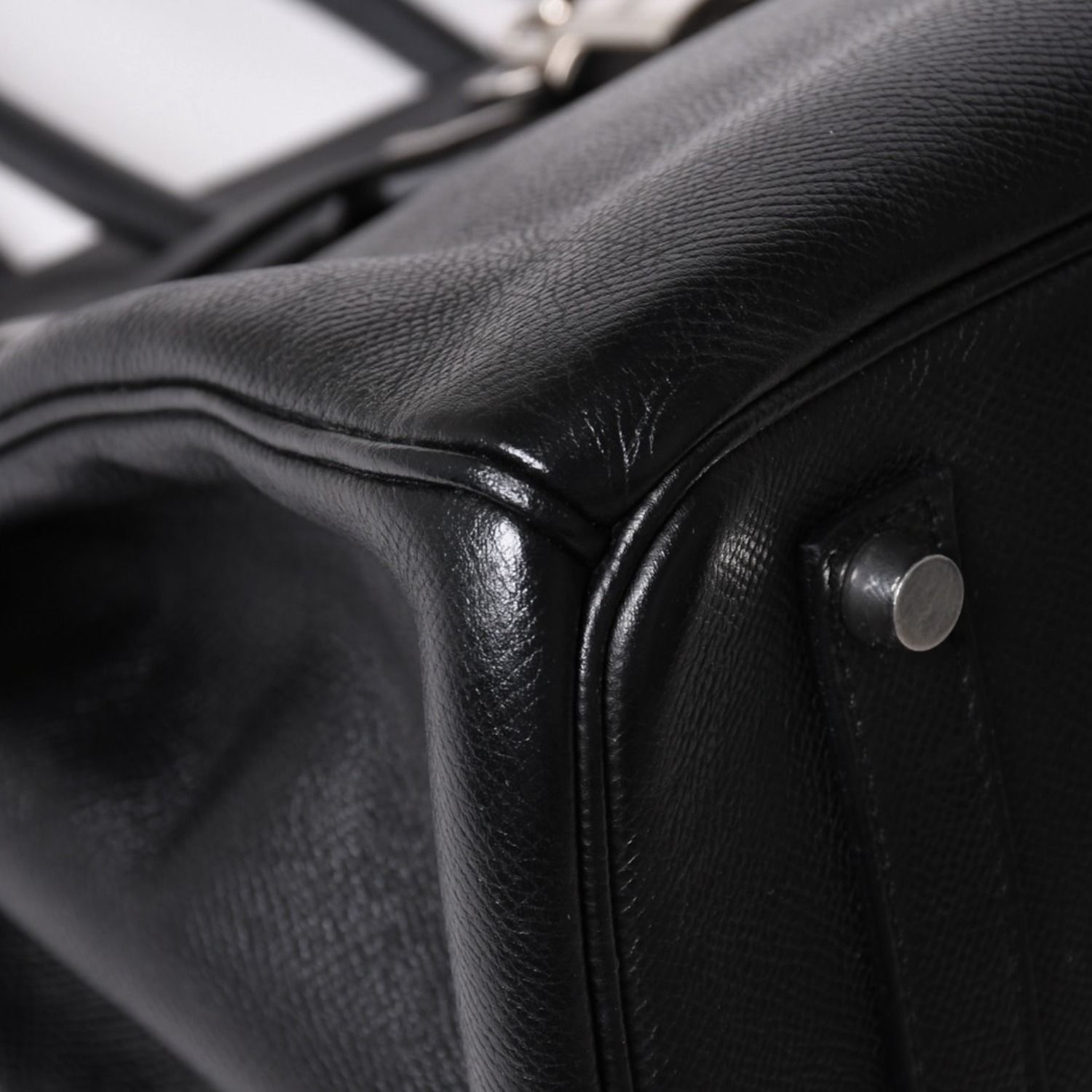 極美品 HERMES エルメス BIRKIN バーキン35 ブラック ゴールド金具 ヴォーエプソン ハンドバッグ □M刻印 中古 4a002717