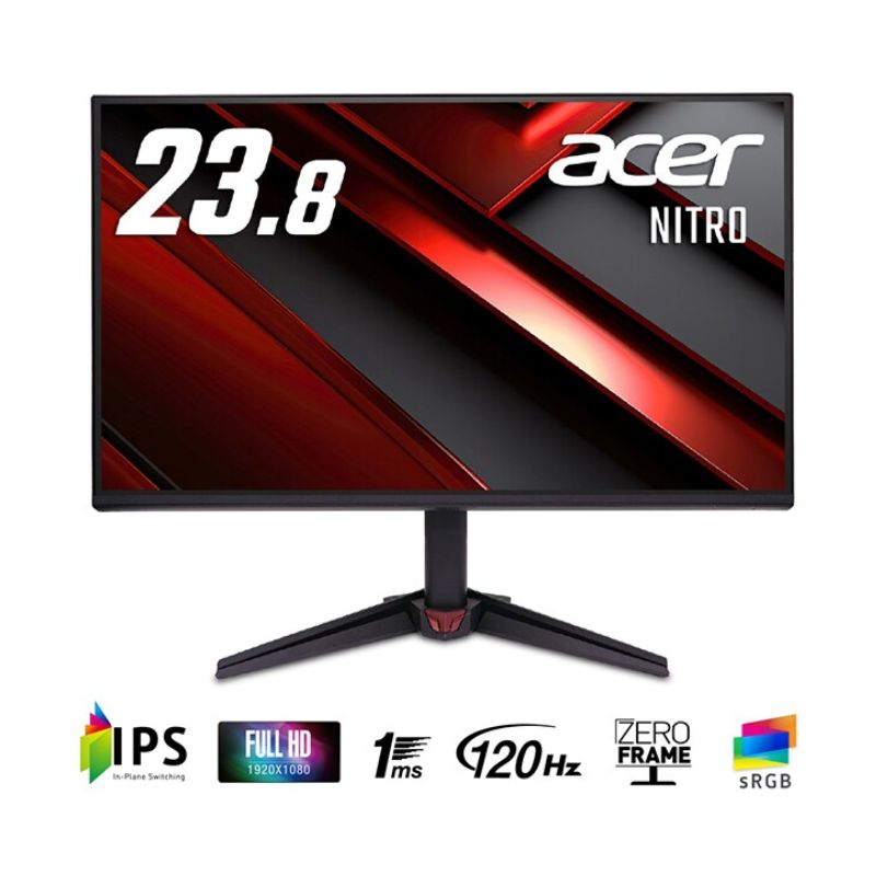 Acer ゲーミング 23.8型 モニター NITRO VG0 23.8/FHD/IPS/1ms/120Hz/HDMI/DP/VGA/チルト VG240YGbmipx 【キズあり】(PZ025219)