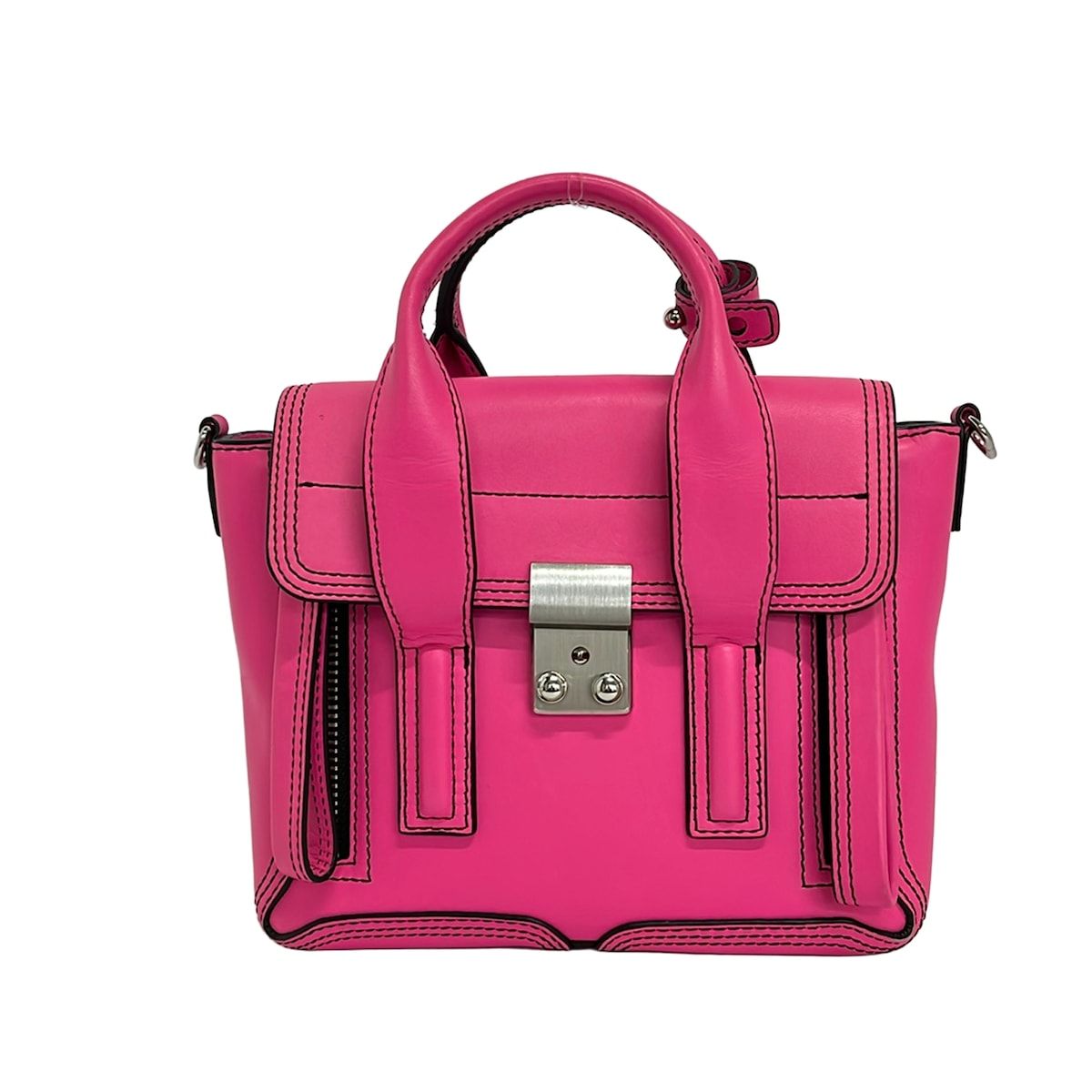 3.1 Phillip lim(スリーワンフィリップリム) ハンドバッグ パシュリミニサッチェル AP18-0226NBL ピンク レザー