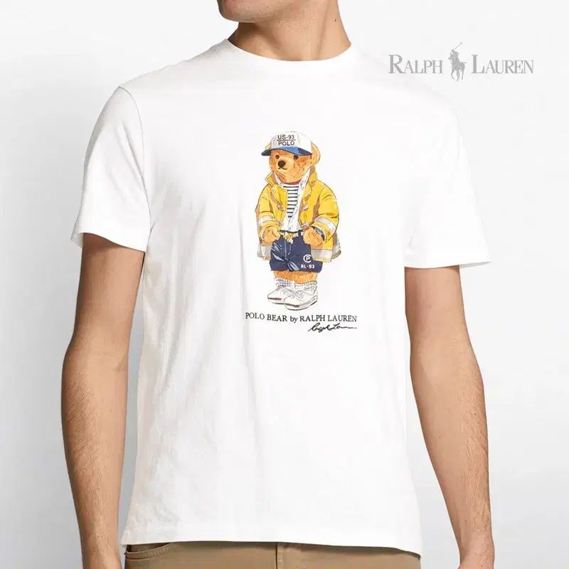 ラルフローレン ポロ ベア L ラウンド Tシャツ M-半袖-454
