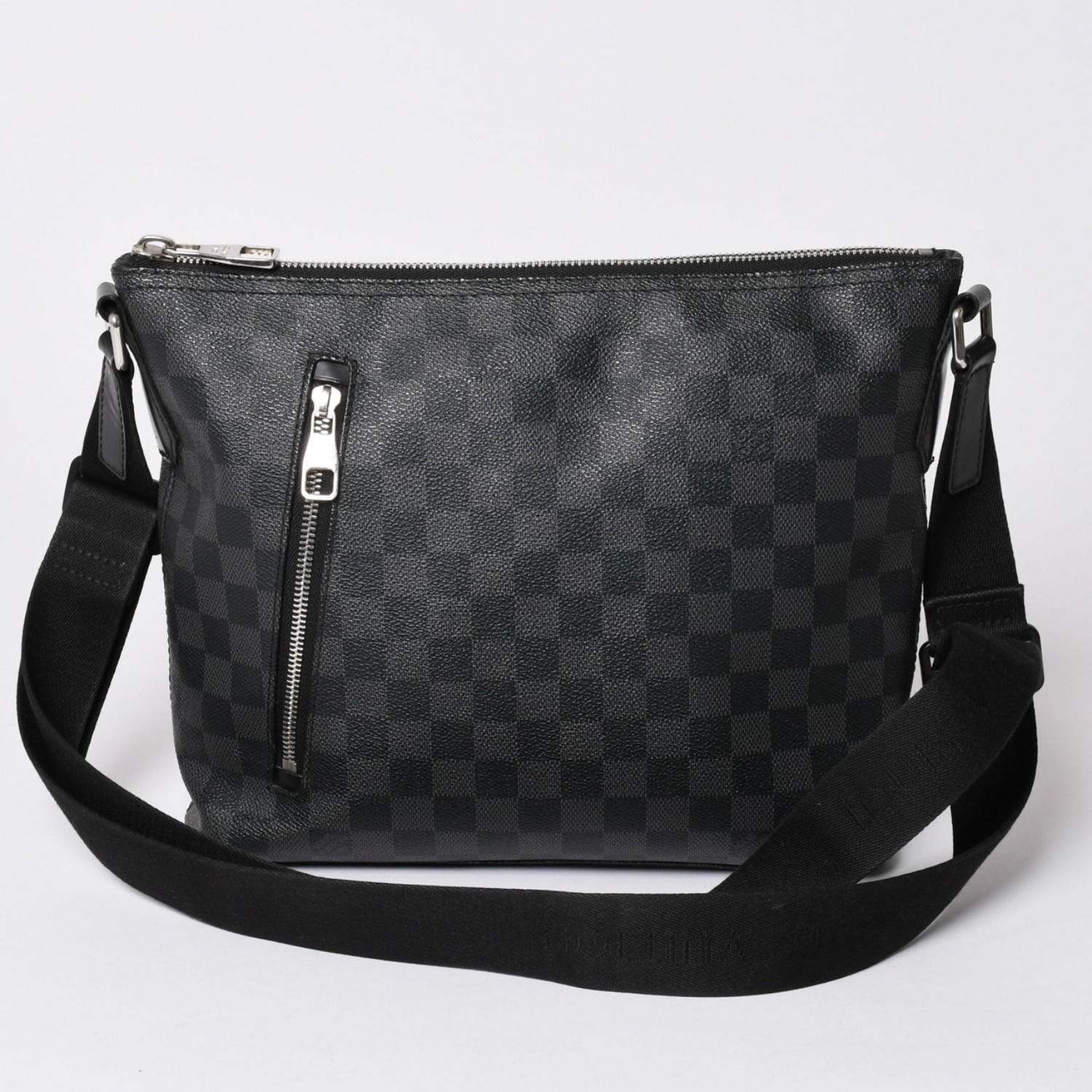 極美品 LOUIS VUITTON ルイヴィトン ミックPM ショルダーバッグ N41211 ブラック ダミエ グラフィット 中古 4b010796