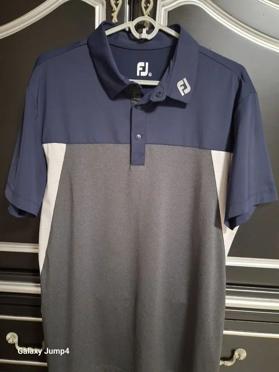 FootJoy FJ ゴルフウェア KARA 半袖Tシャツ ネイビー/グレー