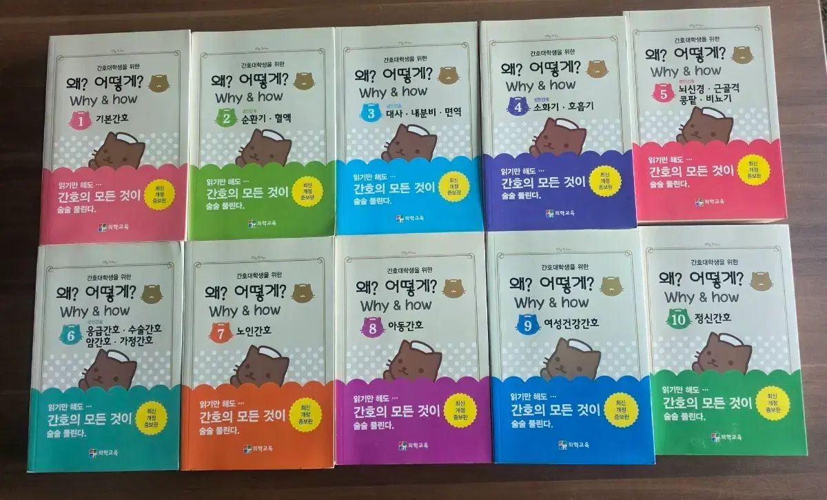 看護学図書 Why & How どうやって なぜ シリーズ 全巻 セット ほぼ新品の本
