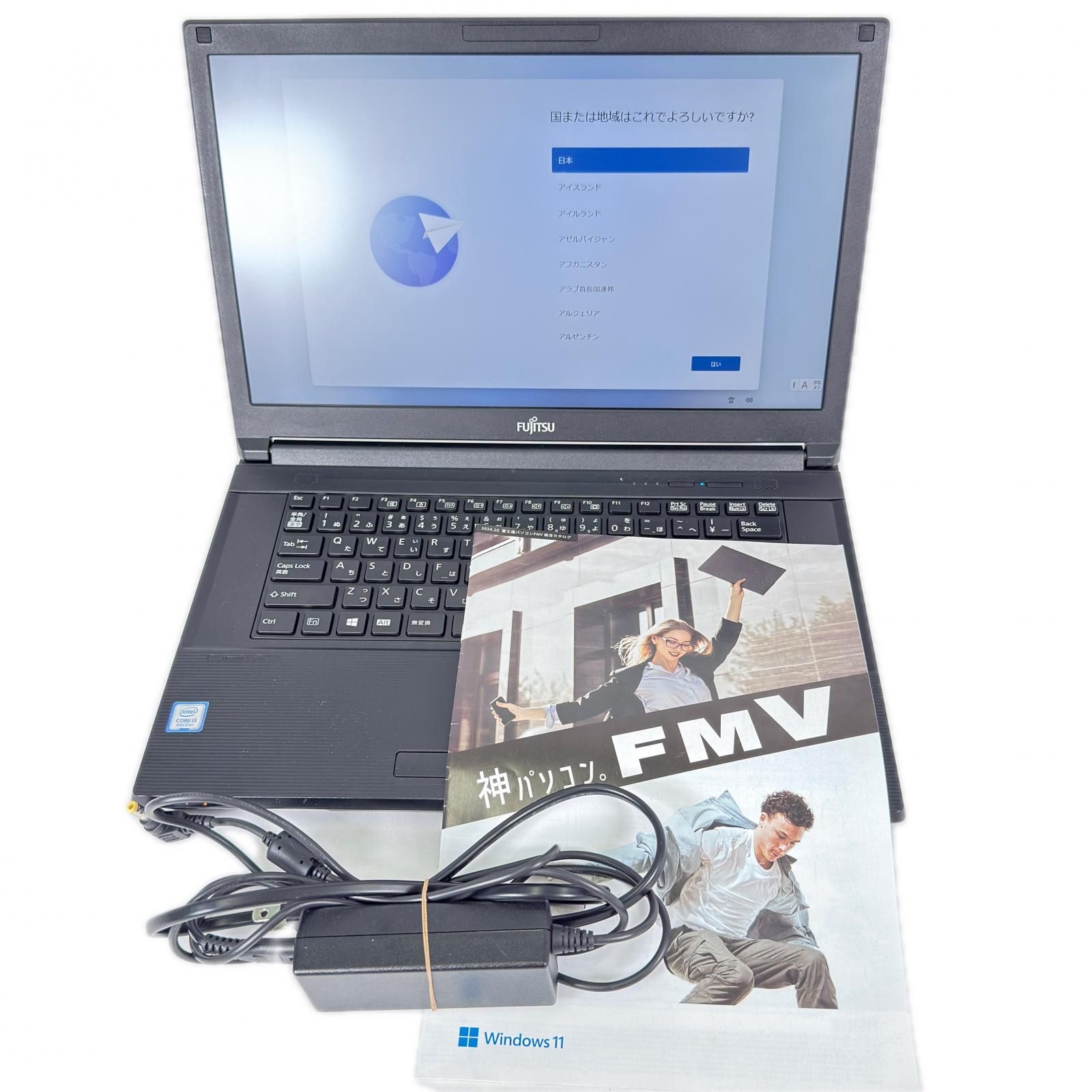 正常可動 FUJITSU 富士通 FMVA61006 A748 パソコン ブラック LIFEBOOK ノートパソコン PC Windows11