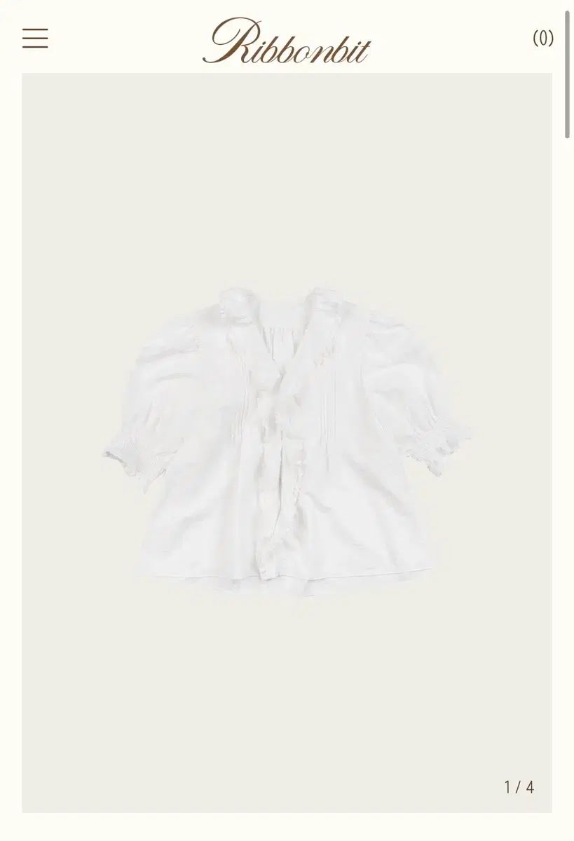 リー ラウ ロージー ラッフル ブラウス 白 出品
