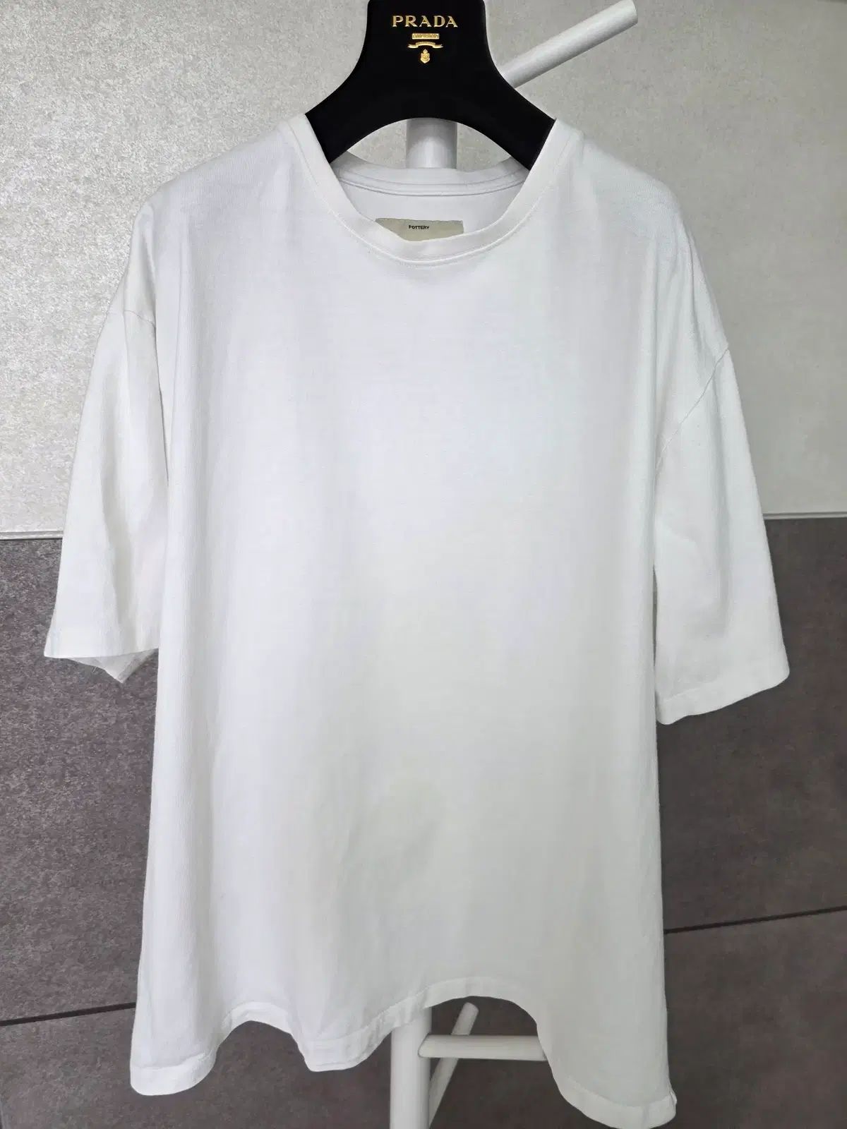 ポッタリー 白 コットン 半袖 Tシャツ 3 サイズ