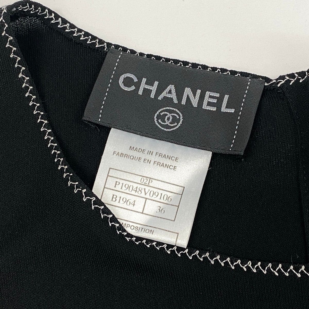 Ce19 CHANEL シャネル 2002年 ショートスリーブ サマーニット