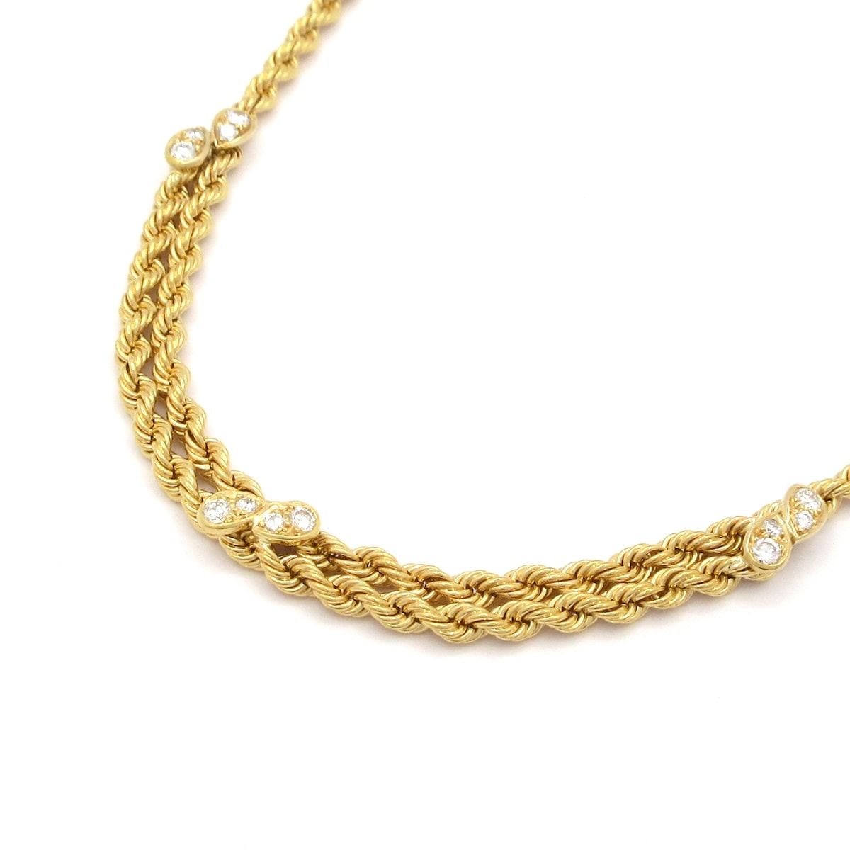 BOUCHERON(ブシュロン) ネックレス美品 K18YG×ダイヤモンド 12Pダイヤ