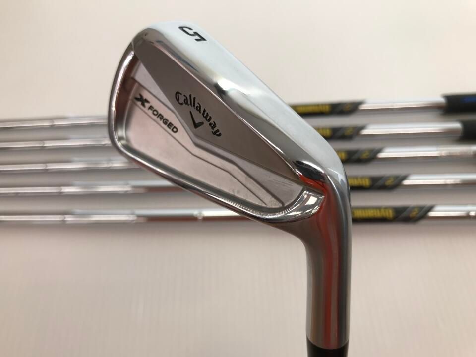 キャロウェイ　X FORGED 2024　ダイナミックゴールド MID 115　Sフレックス　アイアンセット　中古【最短即日発送】